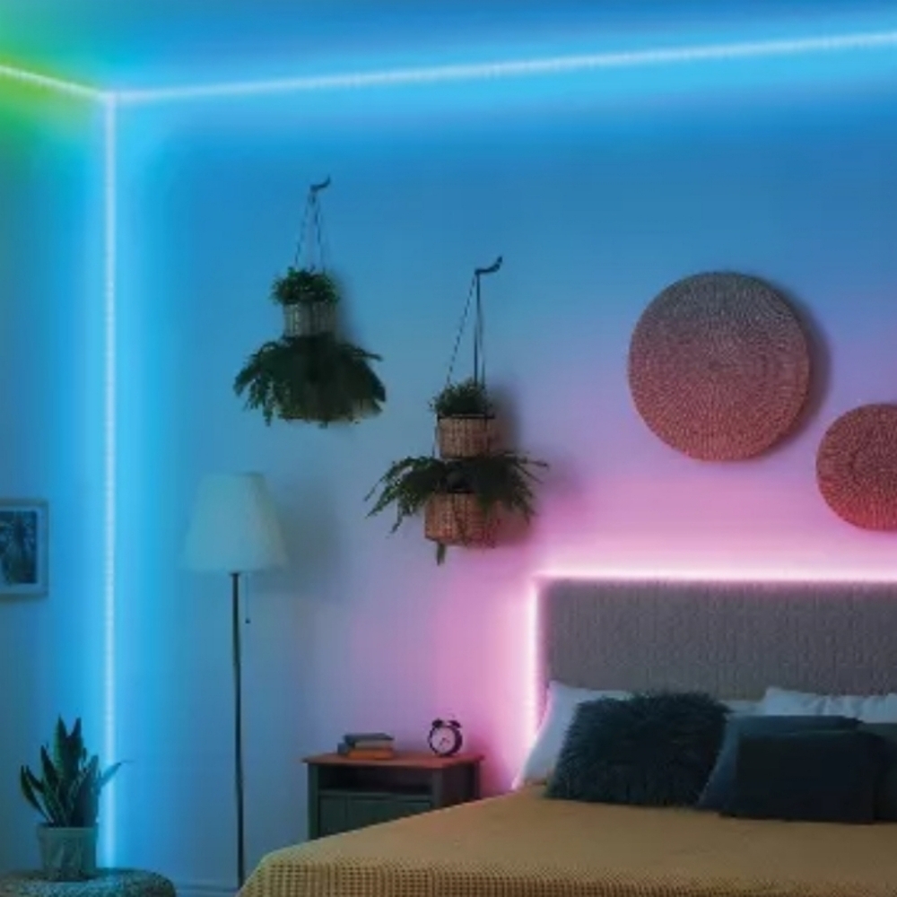 LED Multi Color/Function Strip Lights w/ Remote 16.8ft. New In Box - Picture 2 of 3